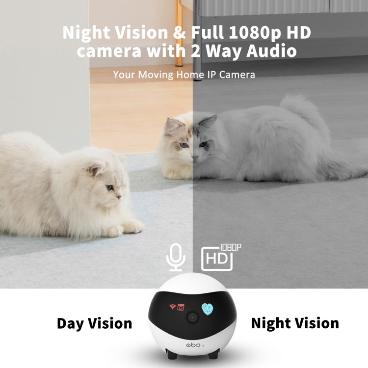 EBO SE 1080P HD Smart Home Companion Robot Remote Monitoring Camera, Support Infrared Night Vision & Two-way Voice & TF Card, US Plug - Wireless Camera by buy2fix | Online Shopping UK | buy2fix