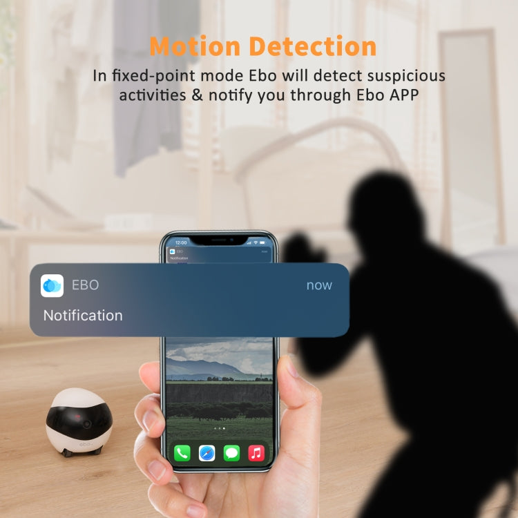 EBO SE 1080P HD Smart Home Companion Robot Remote Monitoring Camera, Support Infrared Night Vision & Two-way Voice & TF Card, US Plug - Wireless Camera by buy2fix | Online Shopping UK | buy2fix