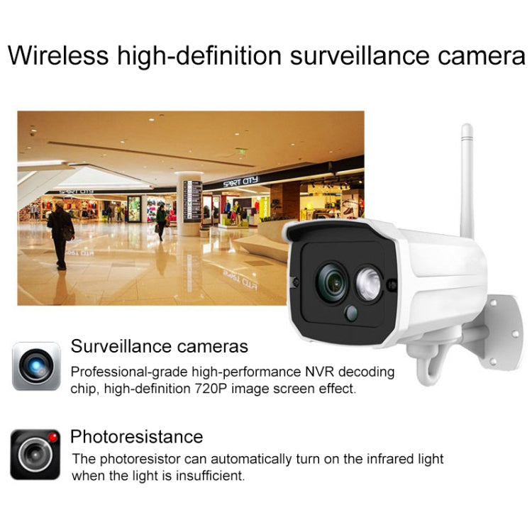 H105 720P 4-ways Wiring-free Wireless Camera NVR Kit - Video Recorder Kit by buy2fix | Online Shopping UK | buy2fix