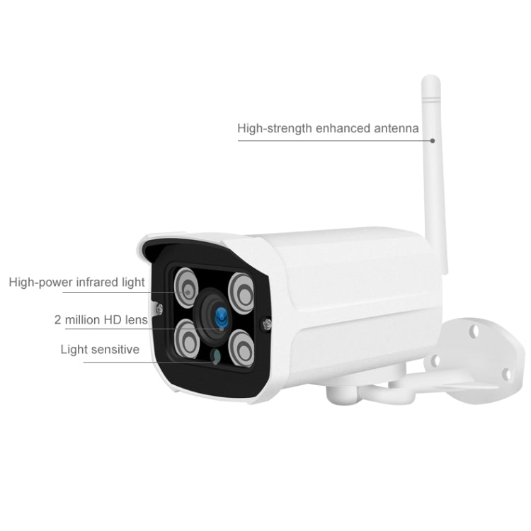 Q8 1080P HD Wireless IP Camera, Support Motion Detection & Infrared Night Vision & TF Card, US Plug - Bullet Camera by buy2fix | Online Shopping UK | buy2fix