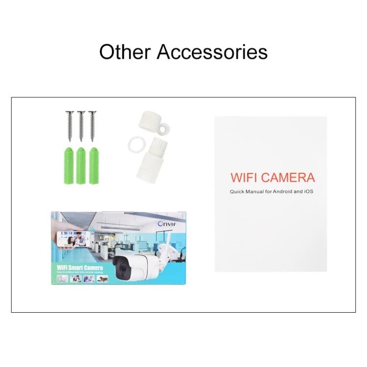 Q8 1080P HD Wireless IP Camera, Support Motion Detection & Infrared Night Vision & TF Card, UK Plug - Bullet Camera by buy2fix | Online Shopping UK | buy2fix