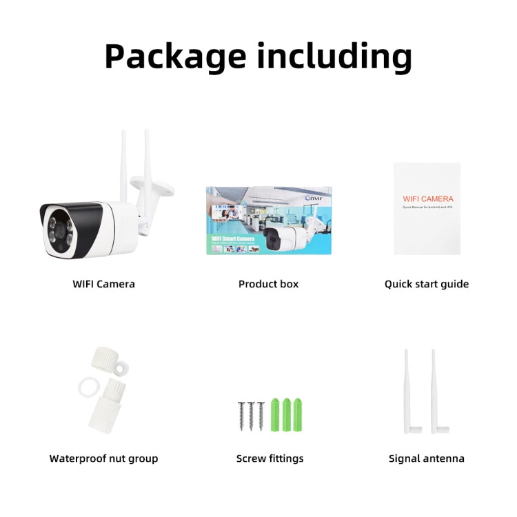 Q29 1080P HD Wireless IP Camera, Support Motion Detection & Infrared Night Vision & TF Card, UK Plug - Bullet Camera by buy2fix | Online Shopping UK | buy2fix