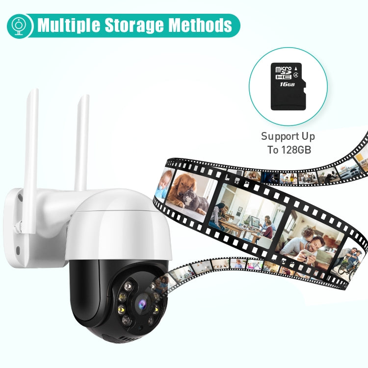 QX29 3.0MP HD WiFi IP Camera, Support Night Vision & Motion Detection & Two Way Audio & TF Card, US Plug - Wireless Camera by buy2fix | Online Shopping UK | buy2fix
