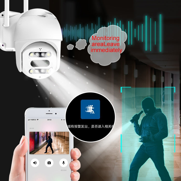 QX48 Pixels 1080P HD Wireless IP Camera, Support Motion Detection & Infrared Night Vision & TF Card(UK Plug) - Wireless Camera by buy2fix | Online Shopping UK | buy2fix