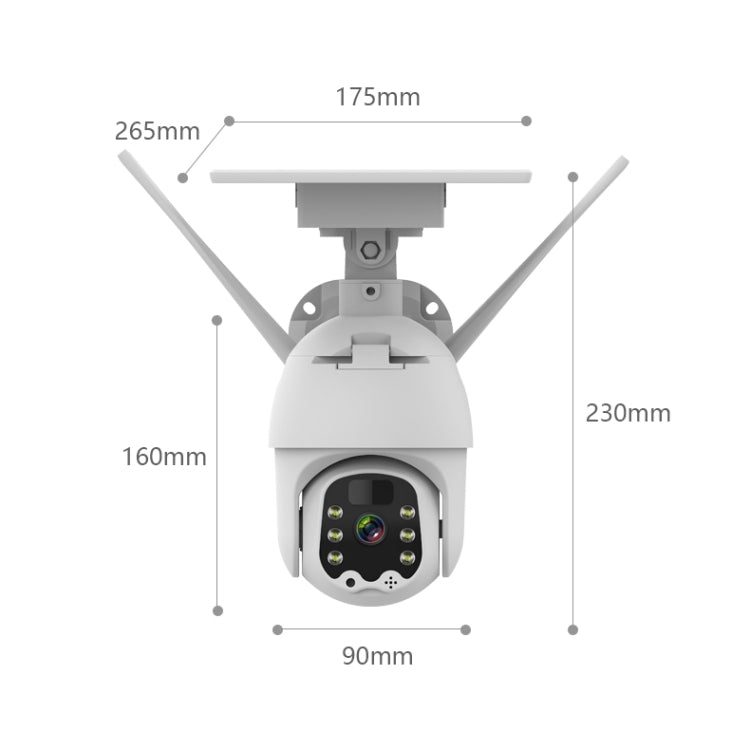 T21 1080P HD Solar Wireless IP Camera, Support Motion Detection & Infrared Night Vision & TF Card - Wireless Camera by buy2fix | Online Shopping UK | buy2fix
