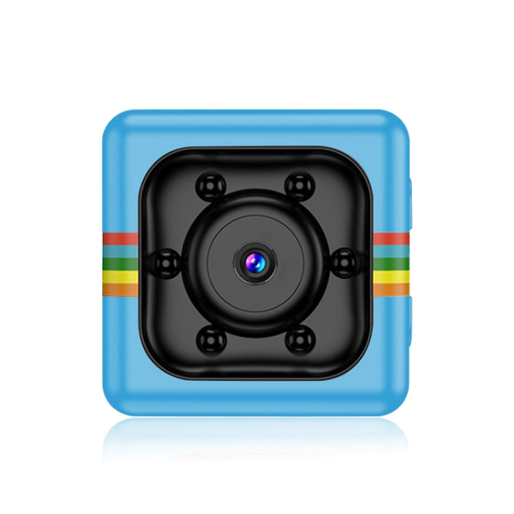 SQ11 Mini DV HD 960P 6 LEDs Sport Recorder Camera with Holder, Support Monitor Detection & IR Night Vision & TF Card(Blue) - Mini Camera by buy2fix | Online Shopping UK | buy2fix