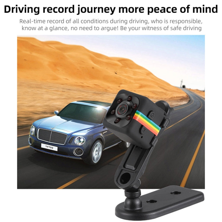 SQ11 Mini DV HD 1080P 6 LEDs Sport Recorder Camera with Holder, Support Monitor Detection & IR Night Vision & TF Card (Blue) - Mini Camera by buy2fix | Online Shopping UK | buy2fix