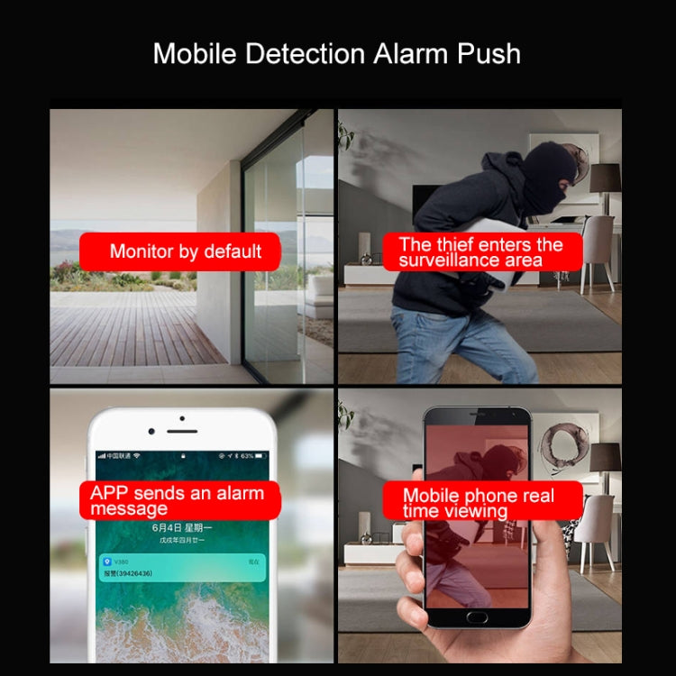 V380 1080P Wireless Camera HD Night Vision Smart Wifi Mobile Phone Remote Housekeeping Shop Monitor - Wireless Camera by buy2fix | Online Shopping UK | buy2fix