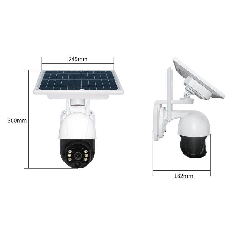 T23 2288 x 1288P Full HD Solar Powered WiFi Camera, Support PIR Alarm, Night Vision, Two Way Audio, TF Card - Wireless Camera by buy2fix | Online Shopping UK | buy2fix