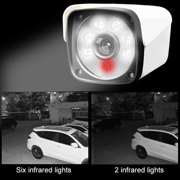 633H2 / A 1080P 3.6mm Lens CCTV DVR Surveillance System IP66 Weatherproof Indoor Security Bullet Camera with 6 LED Array, Support Night Vision(White) - Bullet Camera by buy2fix | Online Shopping UK | buy2fix