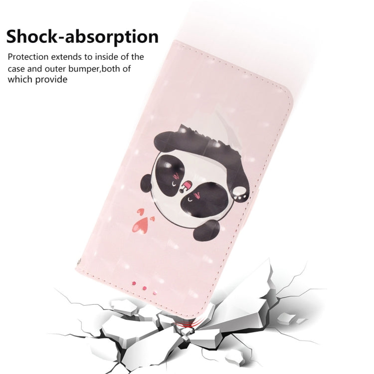 3D Colored Drawing Heart Panda Pattern Horizontal Flip Leather Case for Nokia 3.2, with Holder & Card Slots & Wallet - Nokia Cases by buy2fix | Online Shopping UK | buy2fix