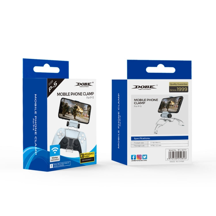 DOBE TP5-0527B Gamepad Controller Smart Phone Cellphone Mount holder Support Clamp Clip For PS5 by DOBE