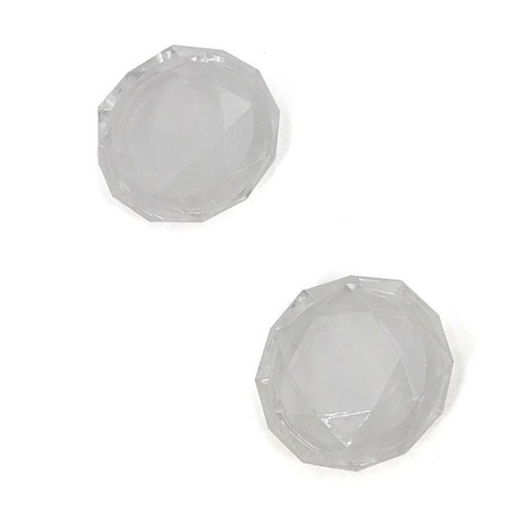 2 PCS Diamond Texture Games Grip Caps for PS5(Clear White) - Cases by buy2fix | Online Shopping UK | buy2fix