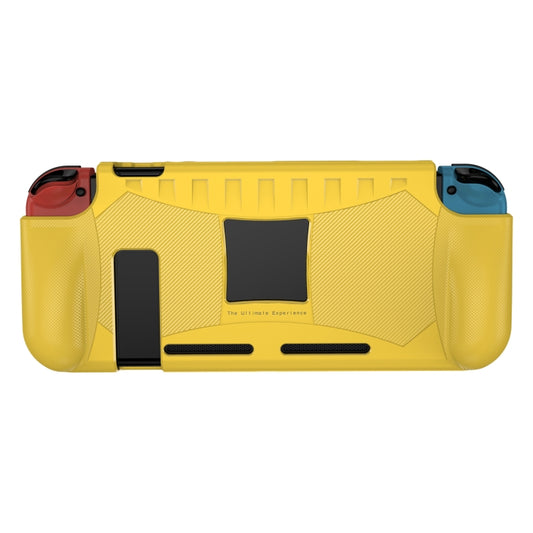 TPU Soft Protective Shell Drop Resistance for Nintendo Switch(Yellow) by buy2fix