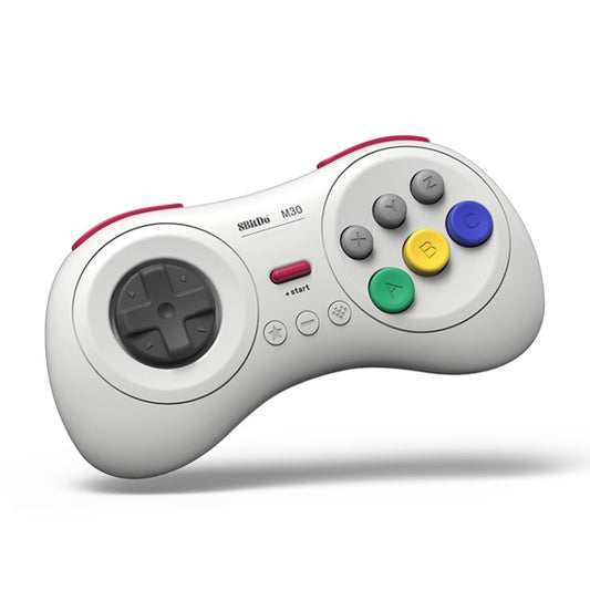 8BitDo M30 Bluetooth Gamepad for Nintendo Switch, Mac OS, Android, Steam, Windows (White) by 8BitDo