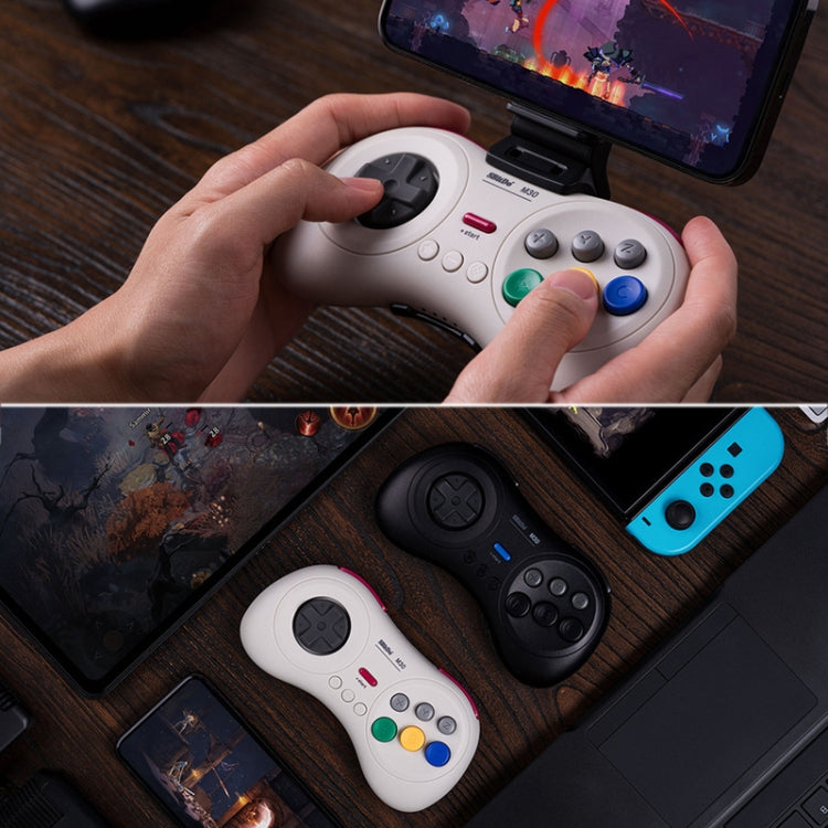 8BitDo M30 Bluetooth Gamepad for Nintendo Switch, Mac OS, Android, Steam, Windows (White) by 8BitDo