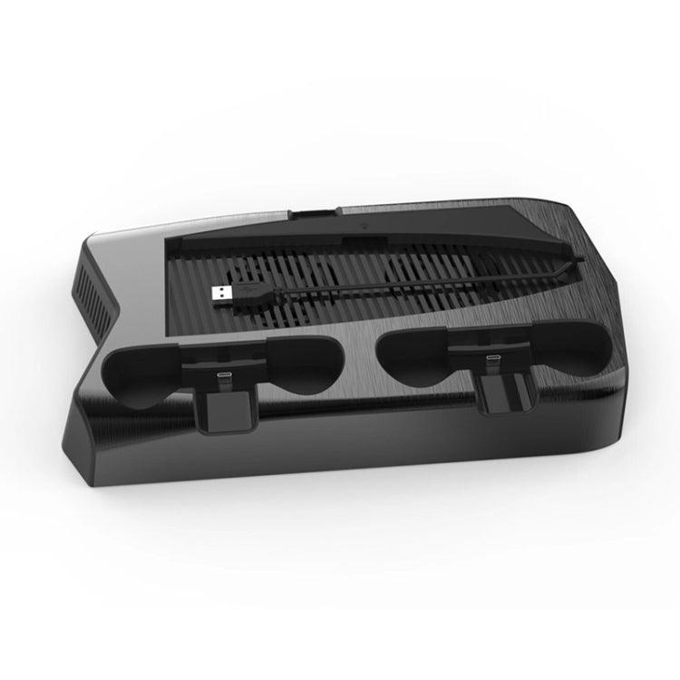 KJH P5-010-2 Multi-function Charging Cooling Fan Base with Storage Tray Bracket For PS5 De / UHD - Charger & Power by buy2fix | Online Shopping UK | buy2fix