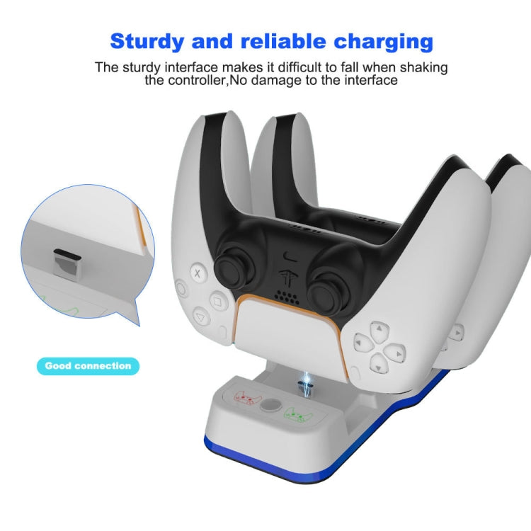 JYS P5116 Wireless Handle Dual Charging Station with Indicator Light For PS5 - Charger & Power by buy2fix | Online Shopping UK | buy2fix