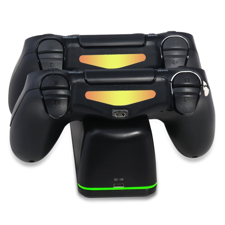 DOBE TP4-1781 Wireless Controller Dual Charging Dock LED Charger Handle Charger for PS4 / Slim / Pro(Black) by DOBE
