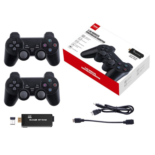 PS3000 64GB 4K Retro Game Stick with 2 Wireless Gamepads 10000+ Games Pre-installed by buy2fix