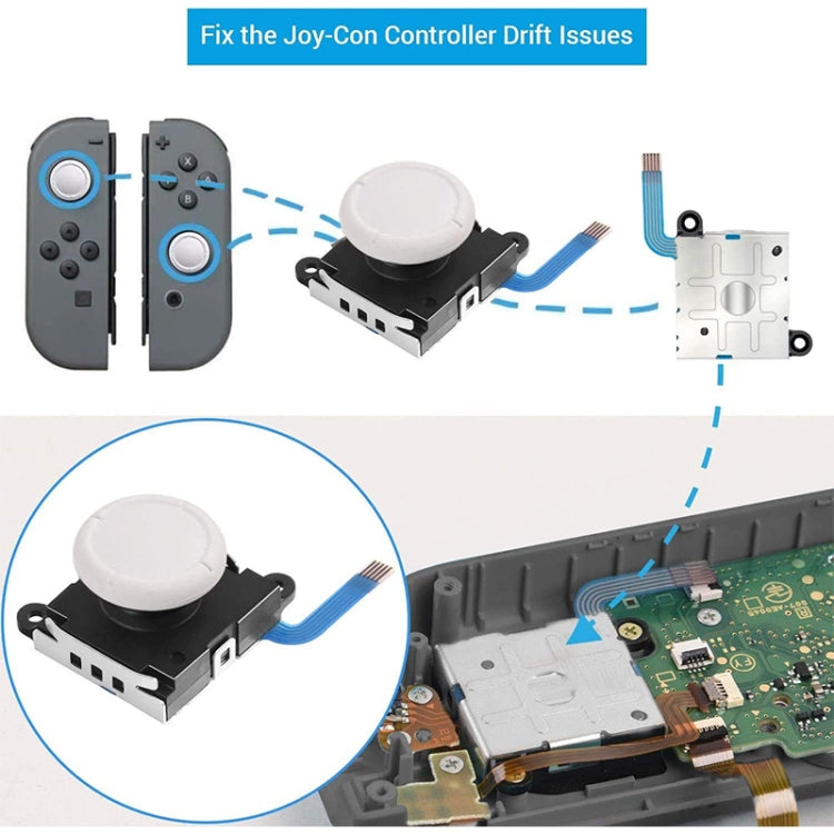 Game Console 3D Left Right Interoperability Rocker Remote Sensing Joystick for Nintendo Switch / Switch Lite(Blue) by buy2fix