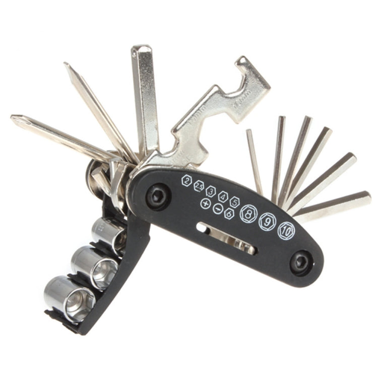 16 in 1 Multifunction Folding Bicycle Repair Combination Tools - Maintenance tools by buy2fix | Online Shopping UK | buy2fix