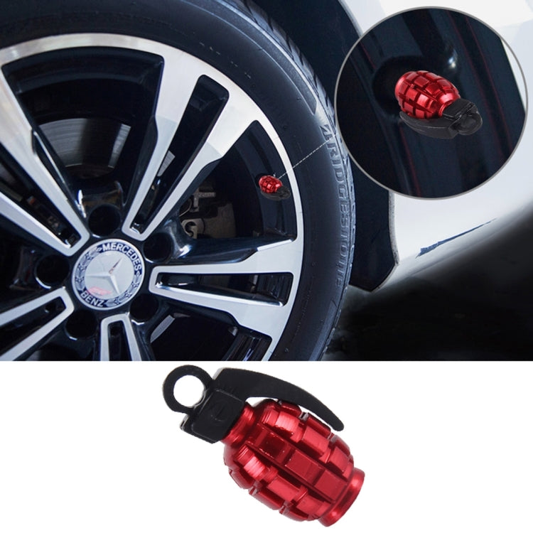 4 PCS Universal Car Tire Valve Caps(Red) - Tire Valve Caps by buy2fix | Online Shopping UK | buy2fix