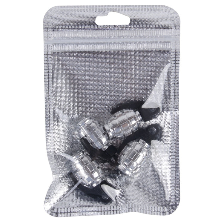 4 PCS Universal Car Tire Valve Caps(Silver) - Tire Valve Caps by buy2fix | Online Shopping UK | buy2fix