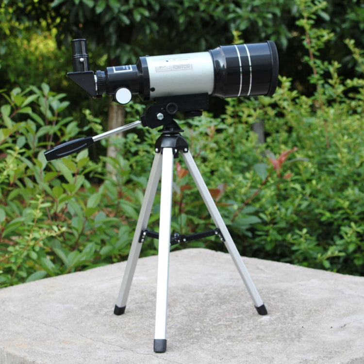 F30070M Portable Professional High Definition High Times Espace Astronomical Telescope Spotting Scope with Tripod(Silver) by buy2fix