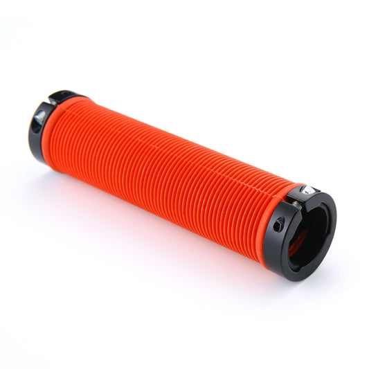 1 Pair AG15 Bicycle MTB Bike Lock-on Rubber Handlebar Grips(Red) - Bicycle Grips by buy2fix | Online Shopping UK | buy2fix
