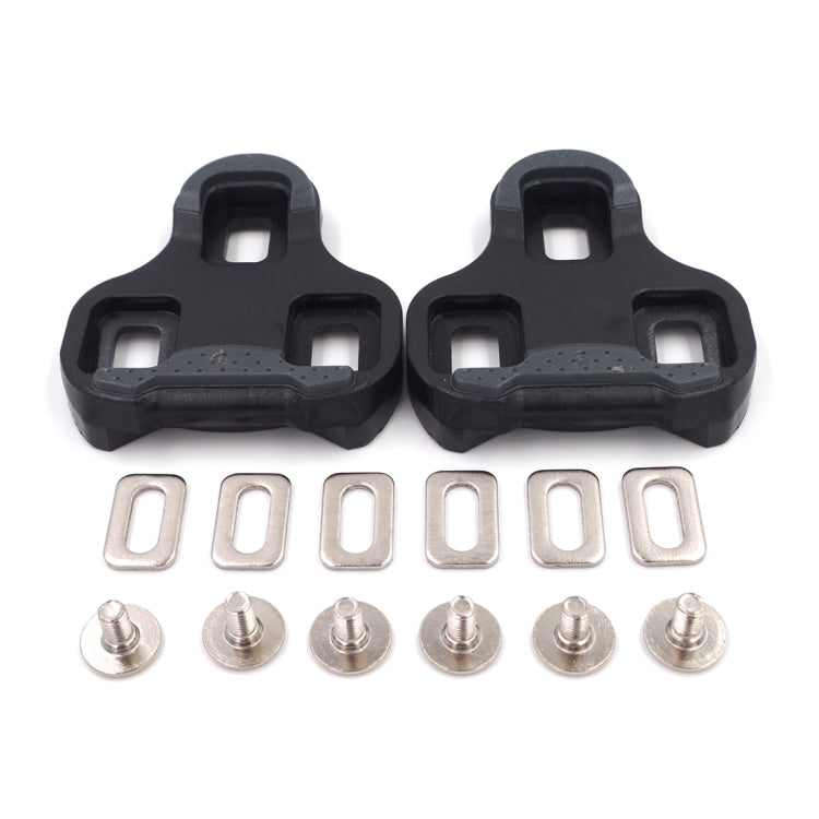 2 PCS RD3-C Road Bike Cleats 6 Degree Float Self-locking Cycling Pedal Cleat for LOOK KEO Road Cleats Fit Most Road Bicycle Shoes(Black) - Pedals by buy2fix | Online Shopping UK | buy2fix