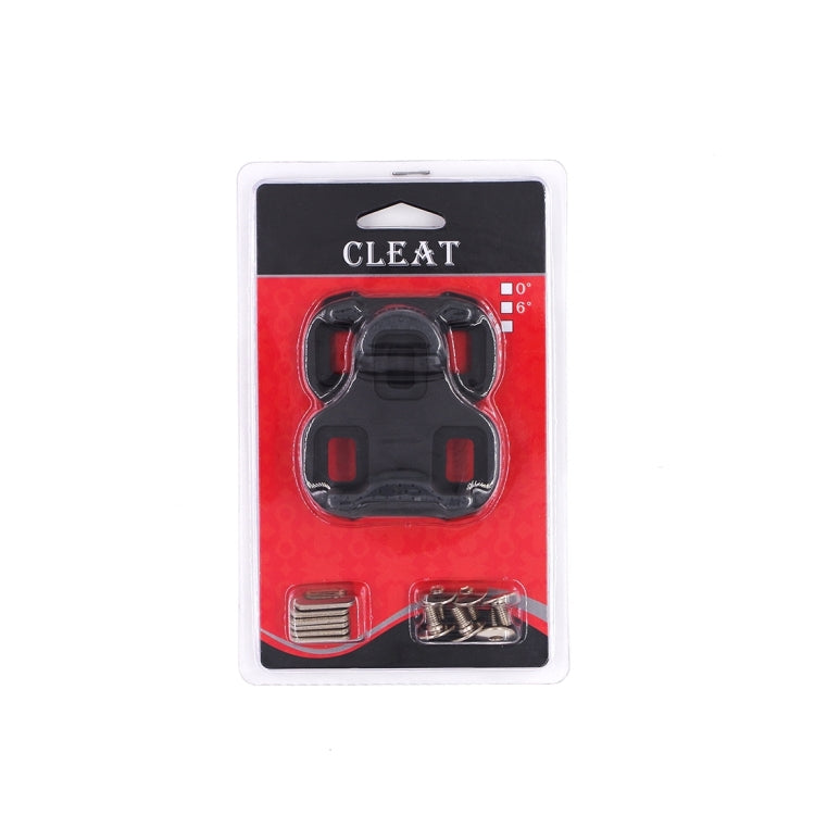 2 PCS RD3-C Road Bike Cleats 6 Degree Float Self-locking Cycling Pedal Cleat for LOOK KEO Road Cleats Fit Most Road Bicycle Shoes(Black) - Pedals by buy2fix | Online Shopping UK | buy2fix