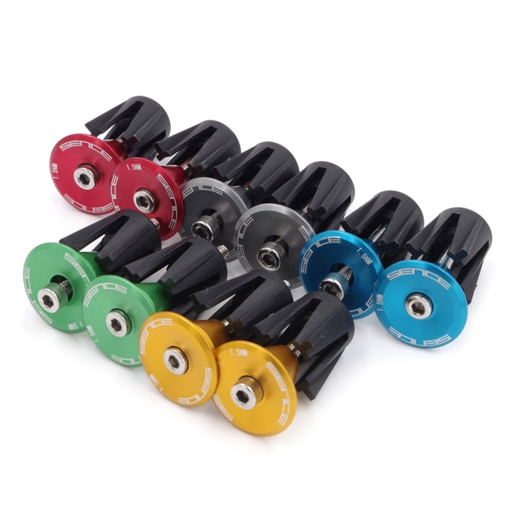 2 PCS Bicycle Bike Aluminum Handlebar End Plugs(Grey) - Bicycle Grips by buy2fix | Online Shopping UK | buy2fix