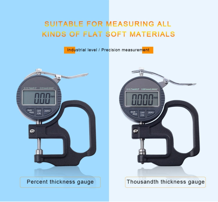 0-25mm Range Digital Display Percentage Thickness Gauge - Coating Thickness Gauge by buy2fix | Online Shopping UK | buy2fix