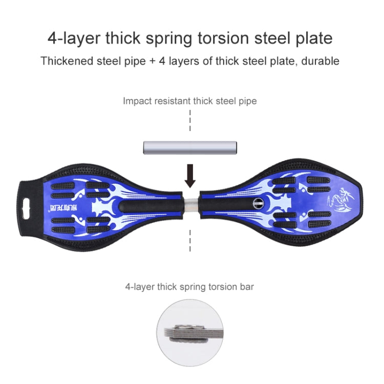 Fashion Vulcan Pattern Two-wheeled Skateboard Luminous Flash Wheel Vitality Board(Pink) - Electric Scooters by buy2fix | Online Shopping UK | buy2fix