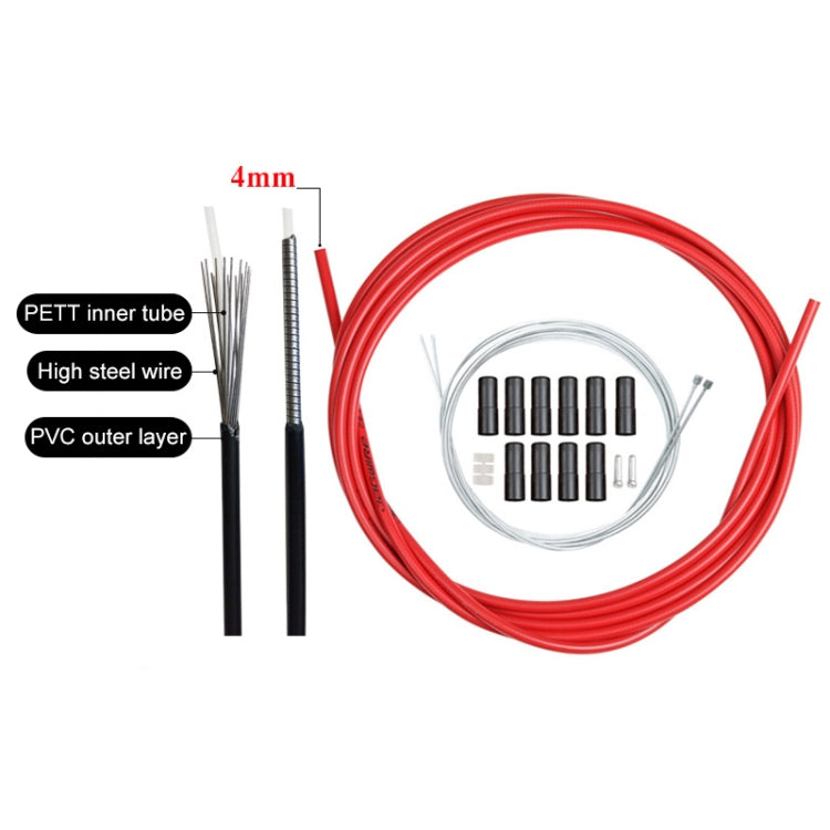 Universal Bicycle Variable Speed Cable Tube Set(Orange) - Bicycle Brake Parts by buy2fix | Online Shopping UK | buy2fix