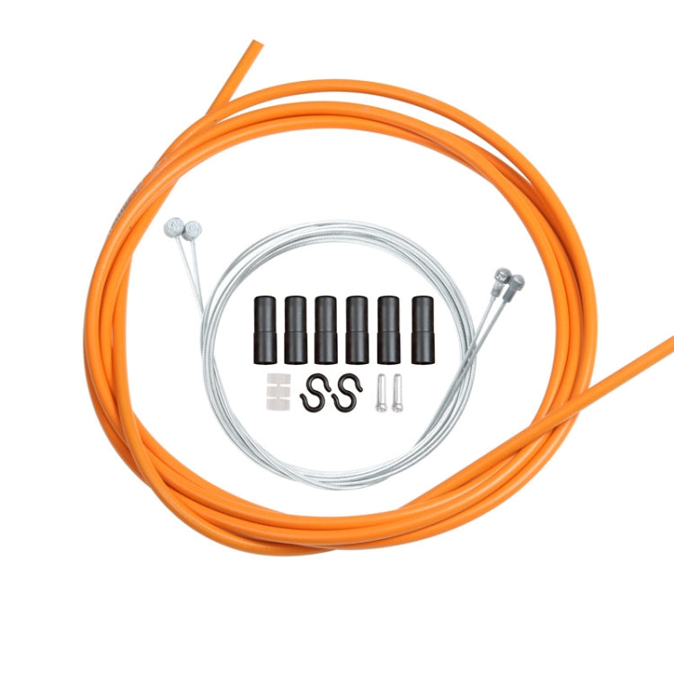 Universal Bicycle Brake Cable Tube Set(Orange) - Bicycle Brake Parts by buy2fix | Online Shopping UK | buy2fix