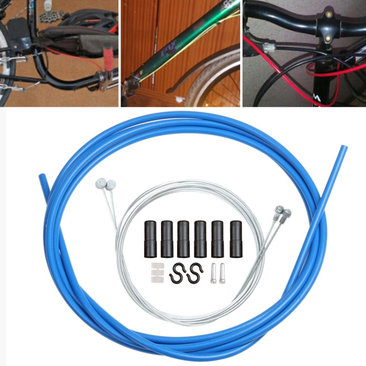 Universal Bicycle Brake Cable Tube Set(Blue) - Bicycle Brake Parts by buy2fix | Online Shopping UK | buy2fix
