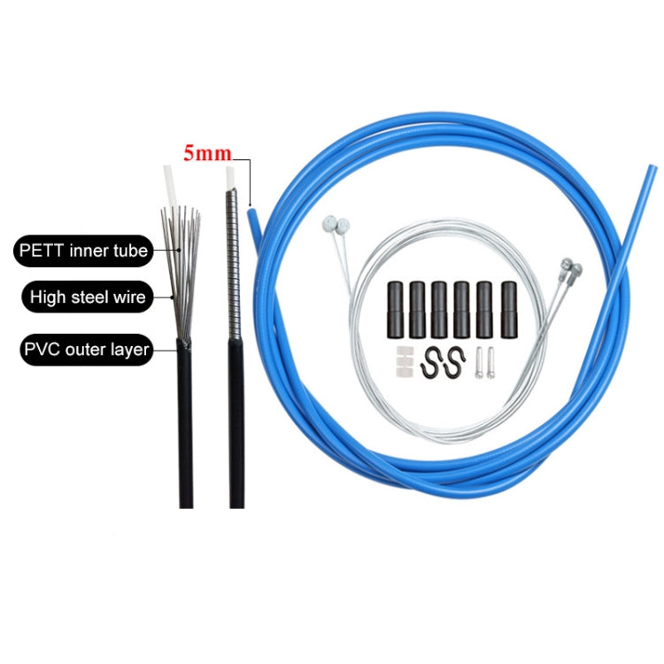 Universal Bicycle Brake Cable Tube Set(White) - Bicycle Brake Parts by buy2fix | Online Shopping UK | buy2fix