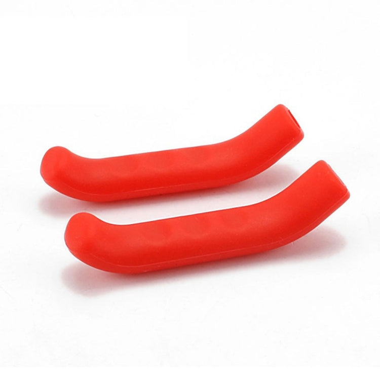1Pair Universal Type Bicycle Brake Silicone Protection Covers(Red) - Bicycle Grips by buy2fix | Online Shopping UK | buy2fix