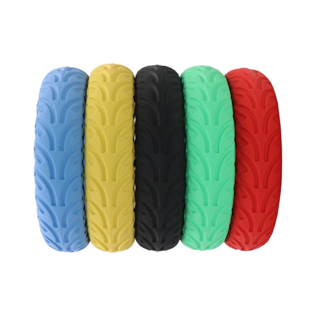 8.5 inch Electric Scooter Wear-resistant Shock-absorbing Decorative Pattern Tire Honeycomb Solid Tire, Suitable for Xiaomi Mijia M365(Green) - Accessories & Parts by buy2fix | Online Shopping UK | buy2fix