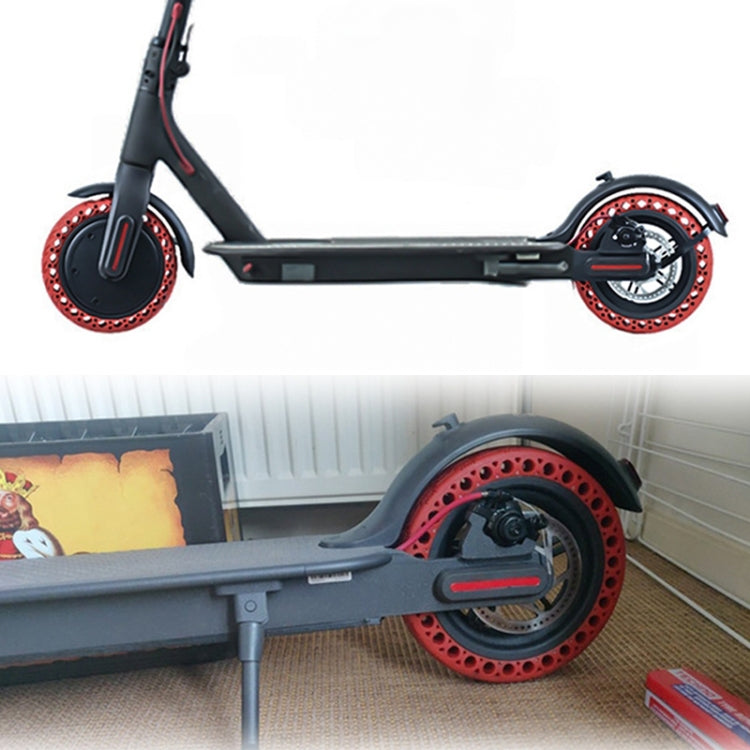 8.5 inch Electric Scooter Wear-resistant Shock-absorbing Decorative Pattern Tire Honeycomb Solid Tire, Suitable for Xiaomi Mijia M365(Yellow) by buy2fix