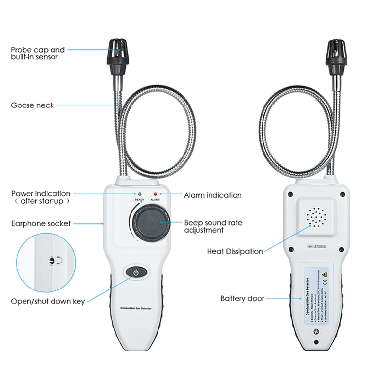 GM8800B Portable Combustible Gas Detector - Gas Monitor by buy2fix | Online Shopping UK | buy2fix