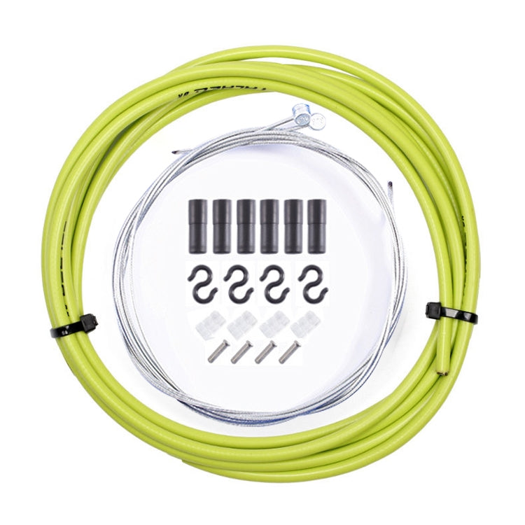 7 in 1 Cylindrical Head PVC Brake Cable Tube Set for Mountain Bike (Green) - Bicycle Brake Parts by buy2fix | Online Shopping UK | buy2fix