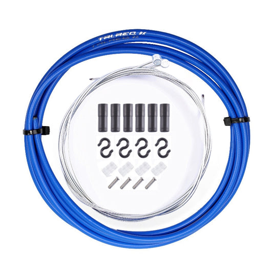 7 in 1 Cylindrical Head PVC Brake Cable Tube Set for Mountain Bike (Blue) by buy2fix