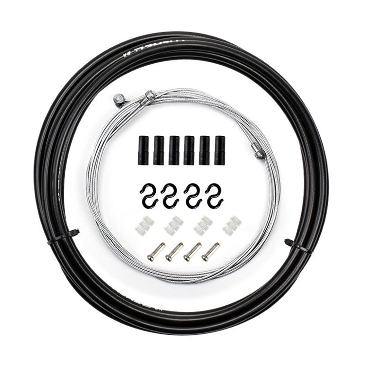 7 in 1 Mushroom Head PVC Brake Cable Tube Set for Road Bike (Black) - Bicycle Brake Parts by buy2fix | Online Shopping UK | buy2fix