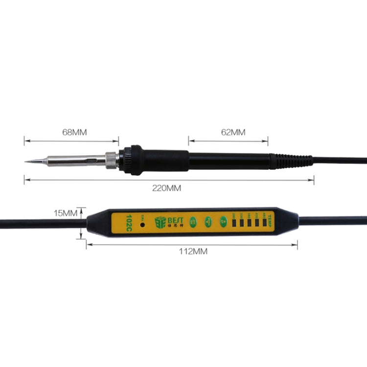 BEST Adjustable Temperature Electric Soldering Iron Welding Solder Station Heat Pencil, EU Plug - Electric Soldering Iron by BEST | Online Shopping UK | buy2fix