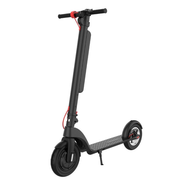 X8 Outdoor Waterproof Foldable Electric Scooter with 10 inch Vacuum Tires & LCD Display & LED Lights & 10AH Lithium Battery, Load-bearing: 20-100kg (Black) - Electric Scooters by buy2fix | Online Shopping UK | buy2fix