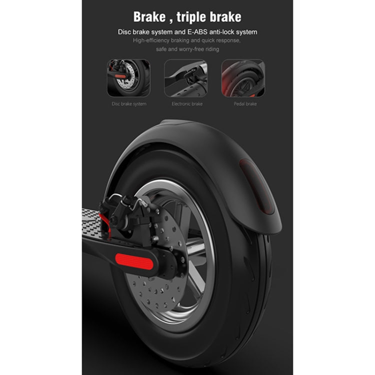 X8 Outdoor Waterproof Foldable Electric Scooter with 10 inch Vacuum Tires & LCD Display & LED Lights & 10AH Lithium Battery, Load-bearing: 20-100kg (Black) - Electric Scooters by buy2fix | Online Shopping UK | buy2fix