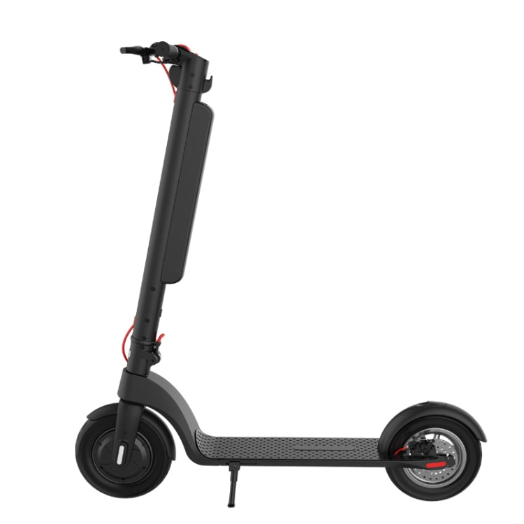 X8 Outdoor Waterproof Foldable Electric Scooter with 10 inch Vacuum Tires & LCD Display & LED Lights & 10AH Lithium Battery, Load-bearing: 20-100kg (Black) - Electric Scooters by buy2fix | Online Shopping UK | buy2fix